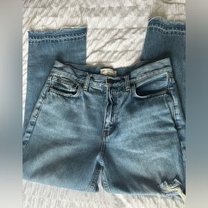 FREE PEOPLE Flare Light Wash Denim Jeans